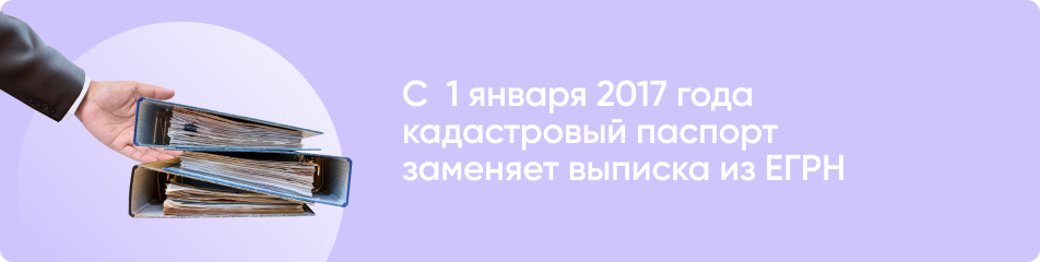 Выписка из ЕГРН вместо кадастрового паспорта